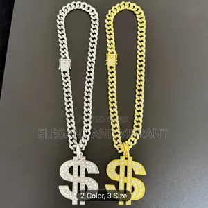 Unisex Dollar Sign Jewellery for Both Men and Women in Gold