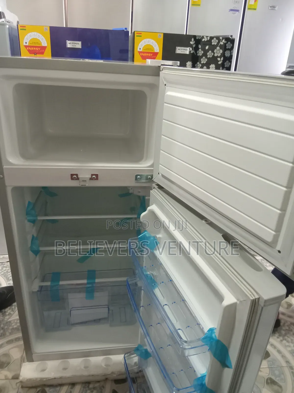 Easy to Clean and Maintain Silver Color Fridge Westpool 95l