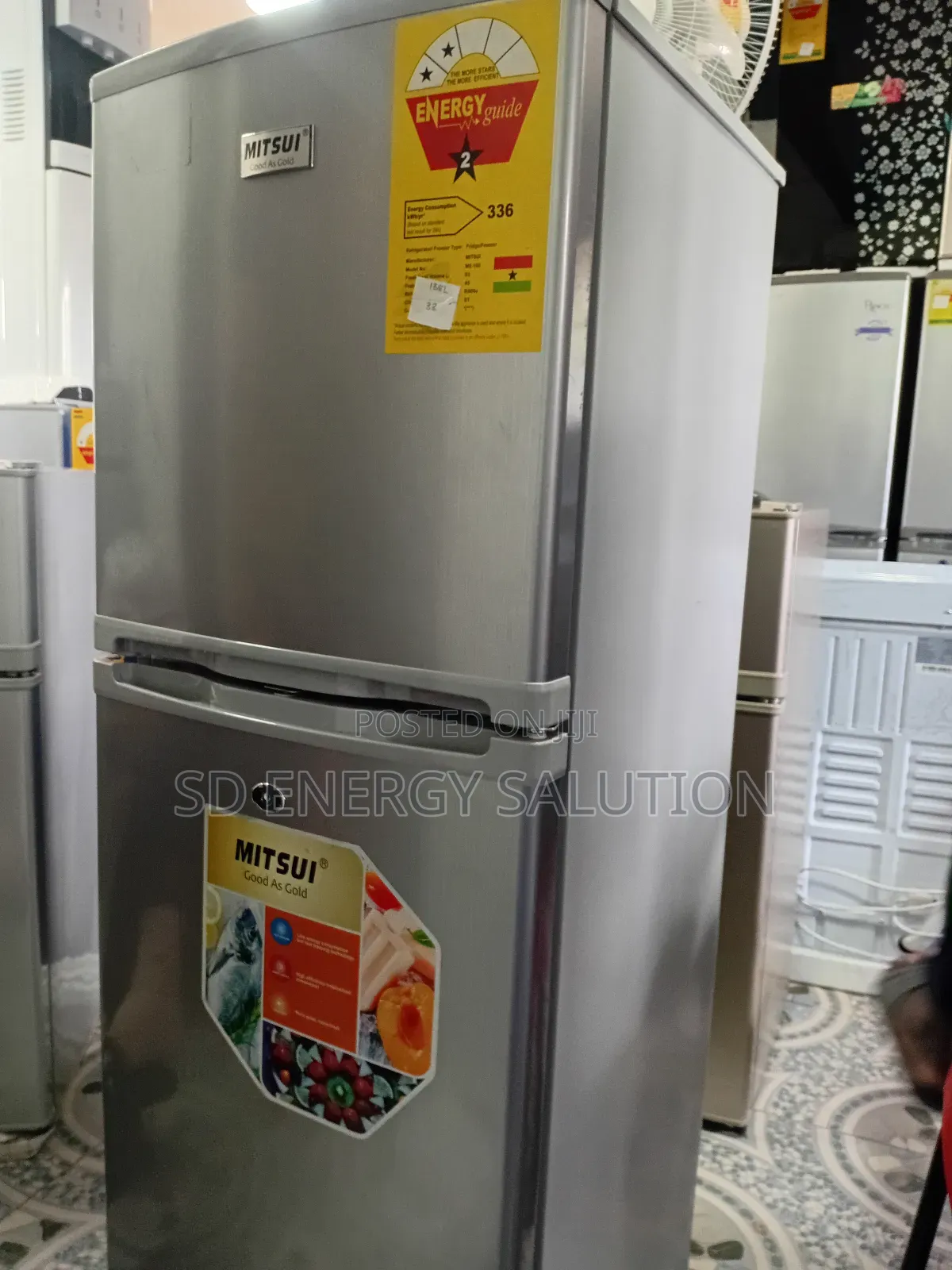 Mitsul Gold Fridge Freezer Model Me-168