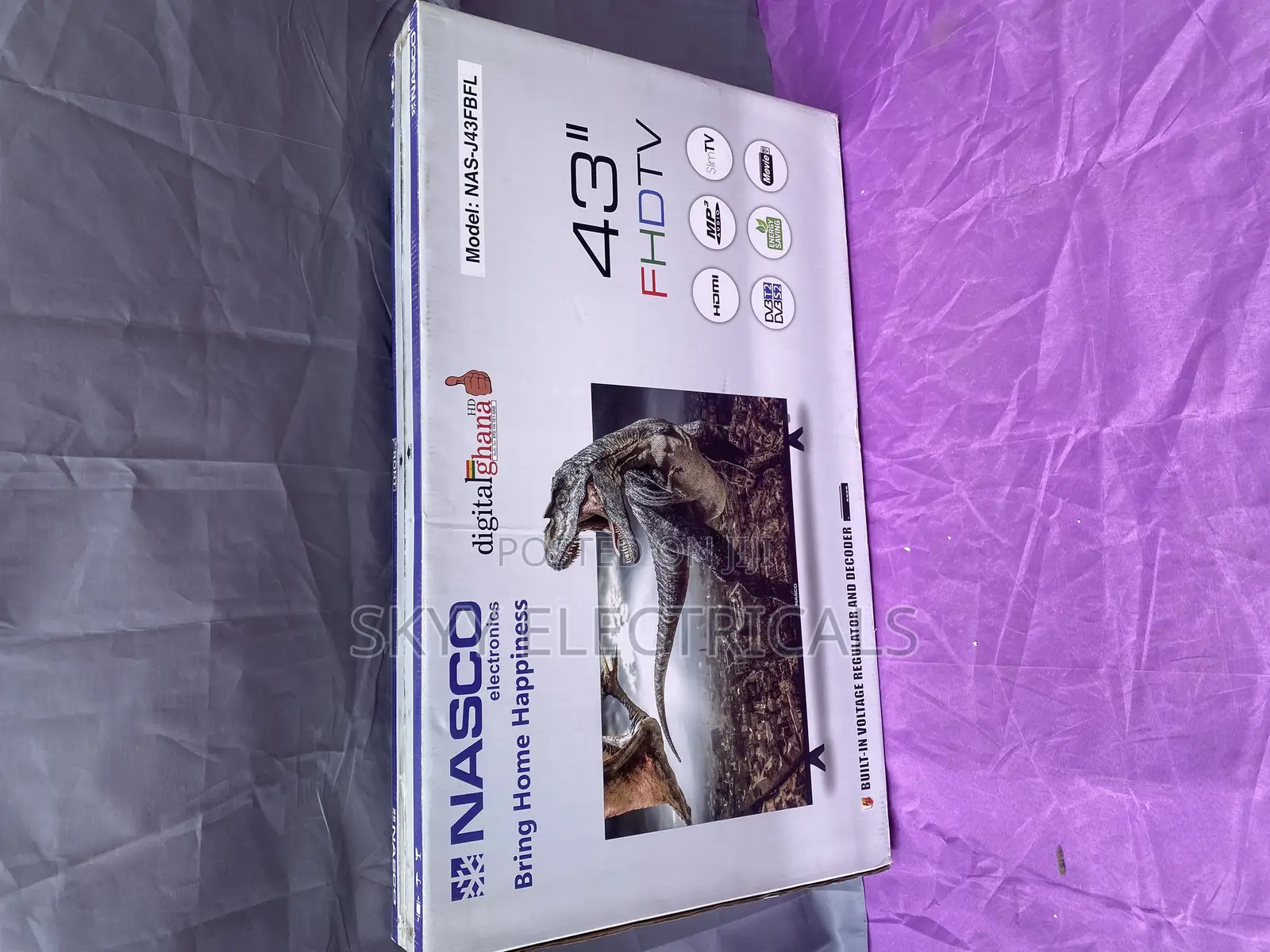 Nasco Nas-J43fbfl 43” Led FHD Digital Satellite Tv