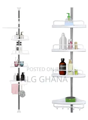4 Tier Bathroom Corner Wall Shelf Storage Rack. Ghx3143