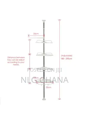 4 Tier Bathroom Corner Wall Shelf Storage Rack. Ghx3143