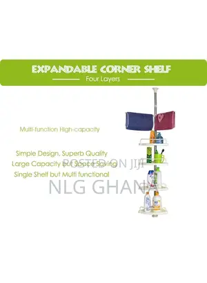 4 Tier Bathroom Corner Wall Shelf Storage Rack. Ghx3143