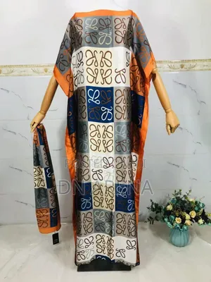 Women 2pcs Set Abstract Wear Maxi Dress