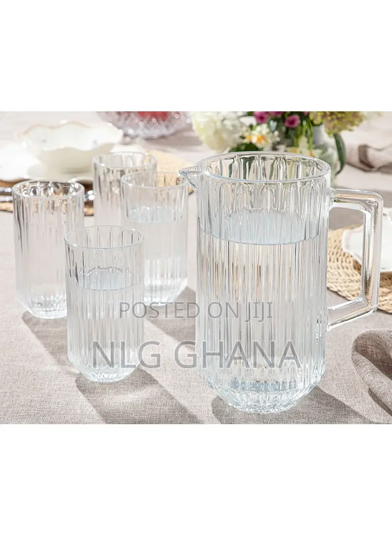 5 PCS 1.8l Seana Jud Glasses Set - Transparent. Ehx1244