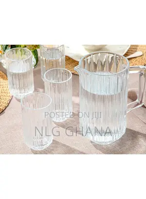 5 PCS 1.8l Seana Jud Glasses Set - Transparent. Ehx1244