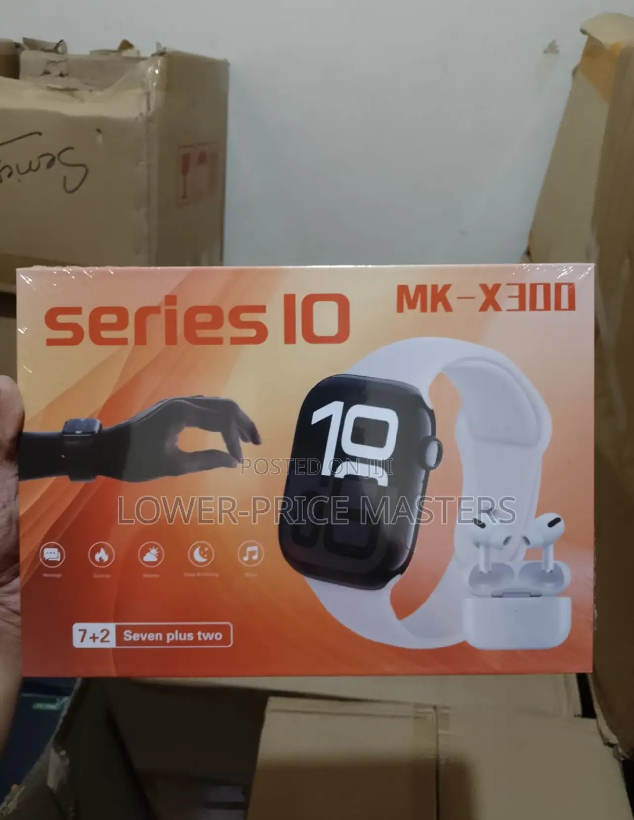 Series 10 Mix Smartwatch With Airpods (Multiple Straps )
