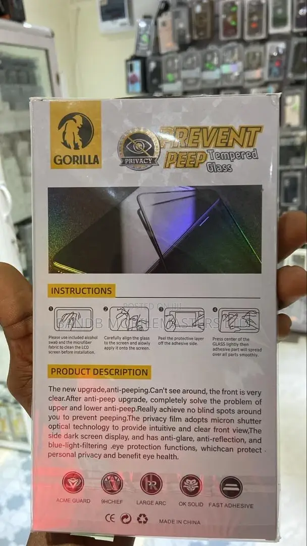 Hd Tempered Glass Privacy/Normal