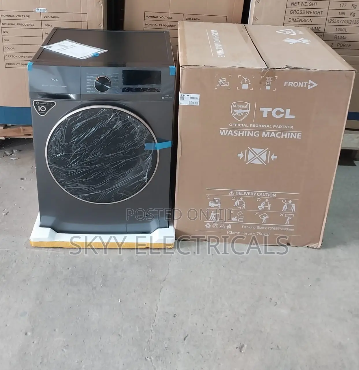 Buy TCL 8kg Frontload Washingmachine Fully Auto