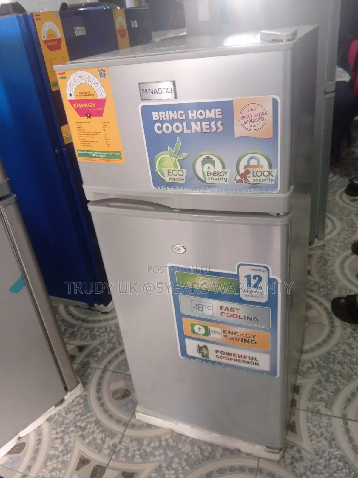 Energy Saving Nasco Nasf2-12s Energetic Fridge Freezer Set