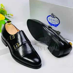 Geno Monkstrap Black Men’S Shoe
