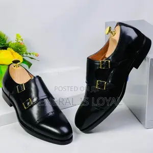 Geno Monkstrap Black Men’S Shoe