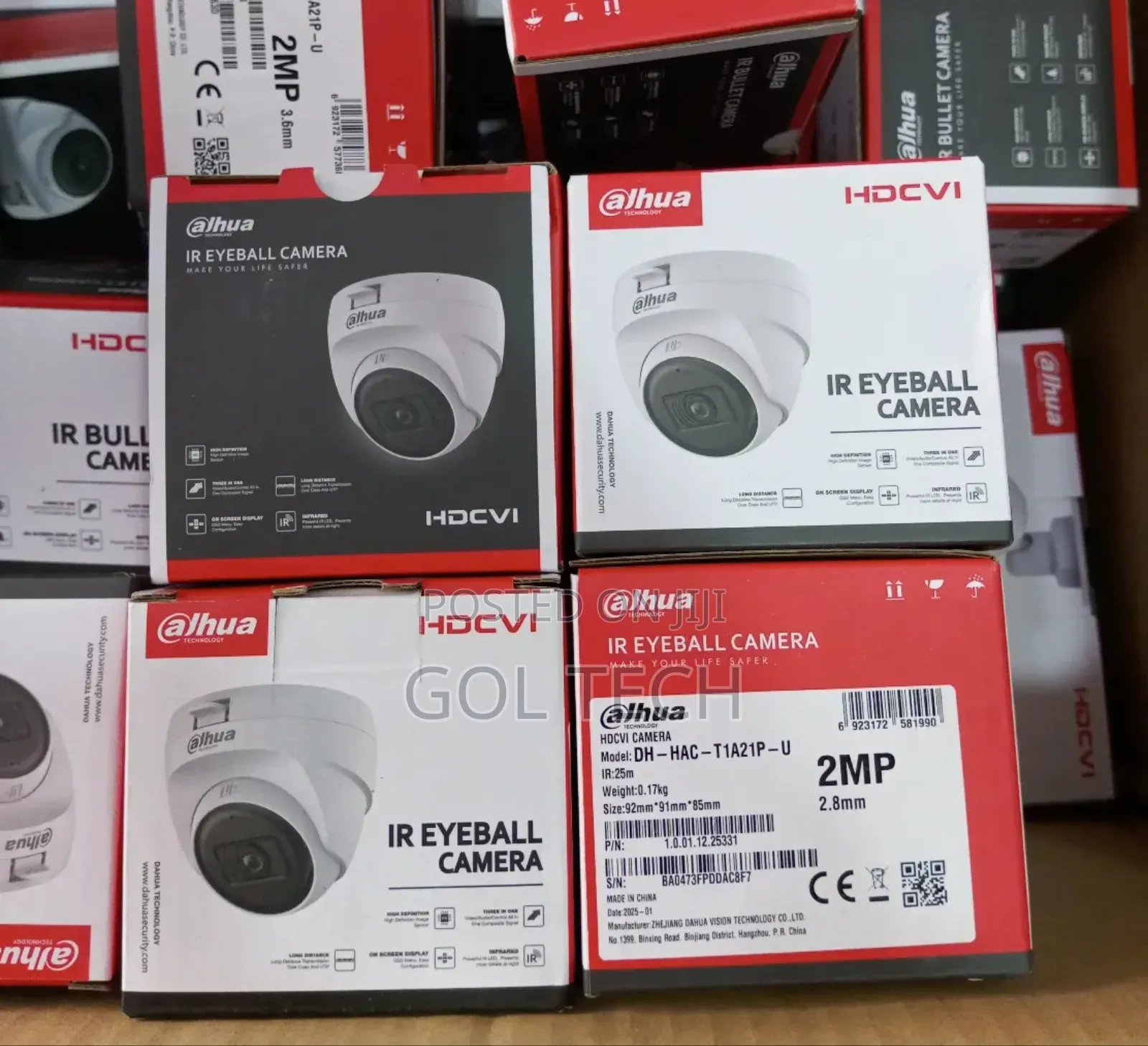 Dahua 2mp Dome Camera Dh-Hac-T1a21p-U Indoor Analog Camera
