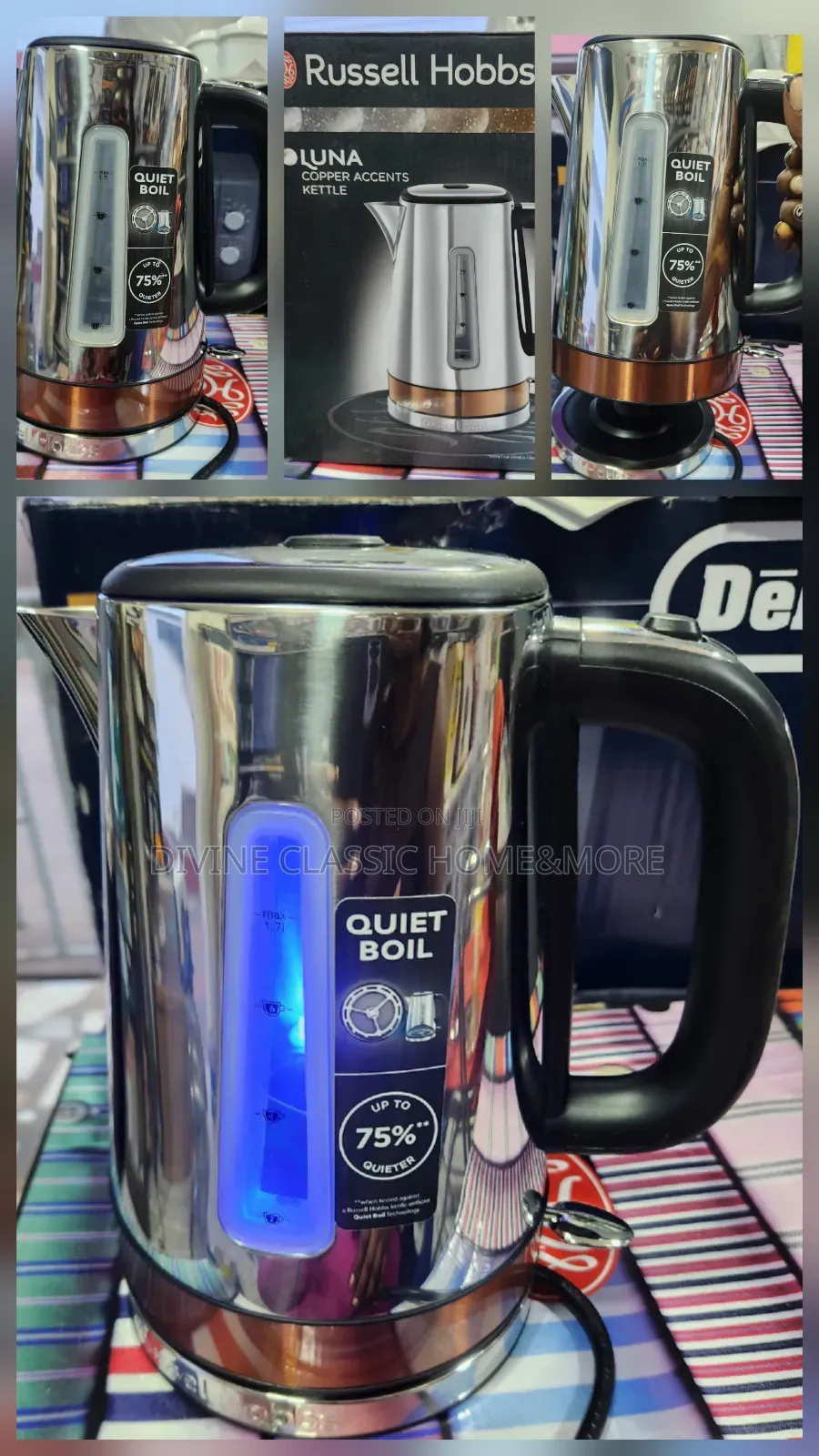 Russell Hobbs Luna Copper Accents Kettle