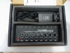 Headphone Amplifier / Splitter, Mono/Stereo 8 Channels