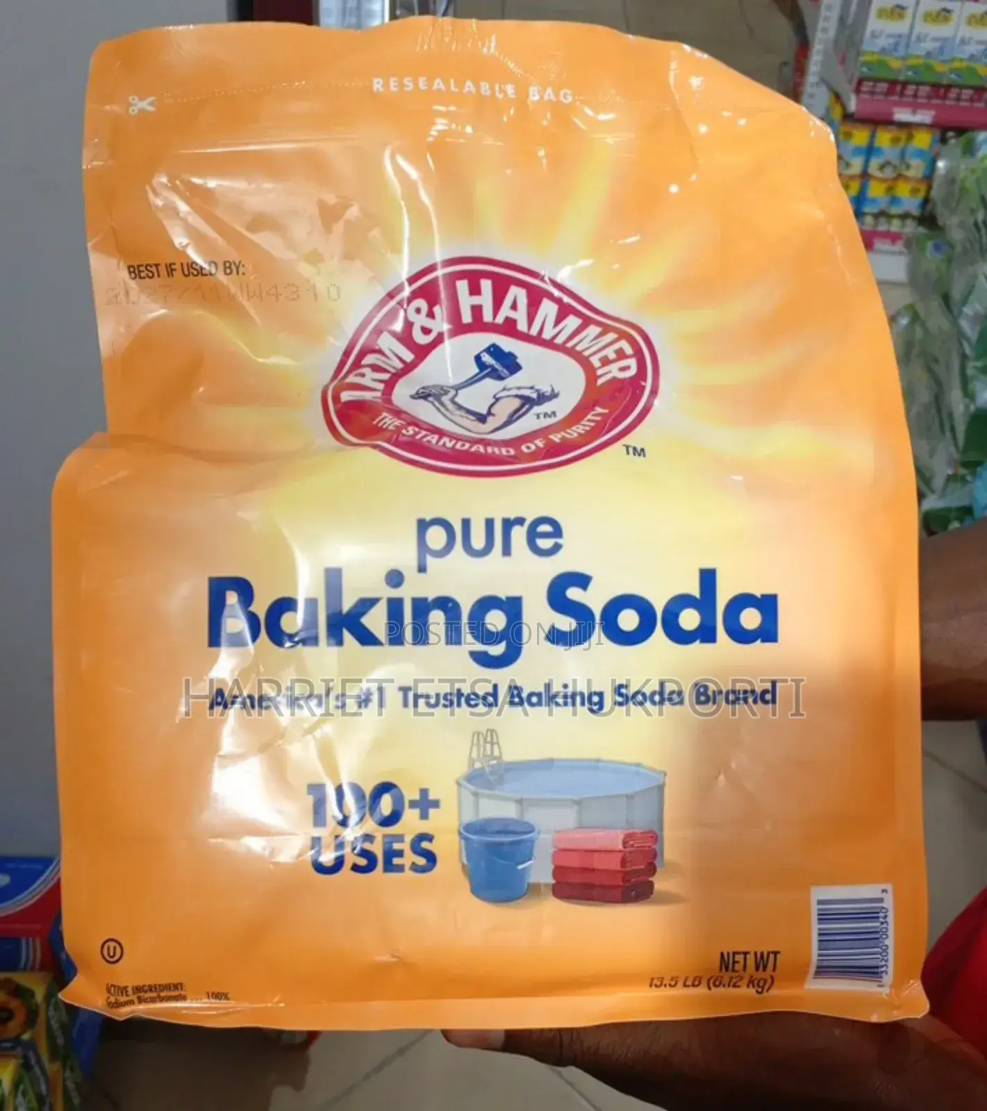 Original Arm Hammer Pure Baking Soda FRM Usa 13.5lb (6.12kg