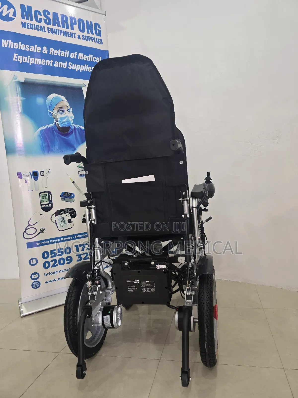 Electric Reclinable Wheelchair for Bariatic Patients