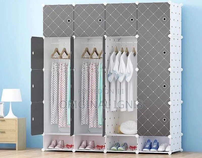 Plastic Wardrobe( 16 Cubes )