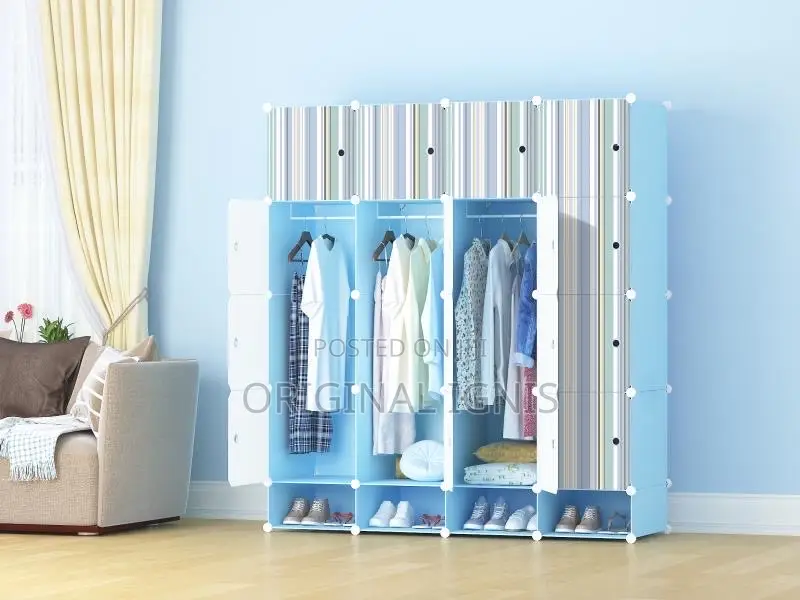 Plastic Wardrobe( 16 Cubes )