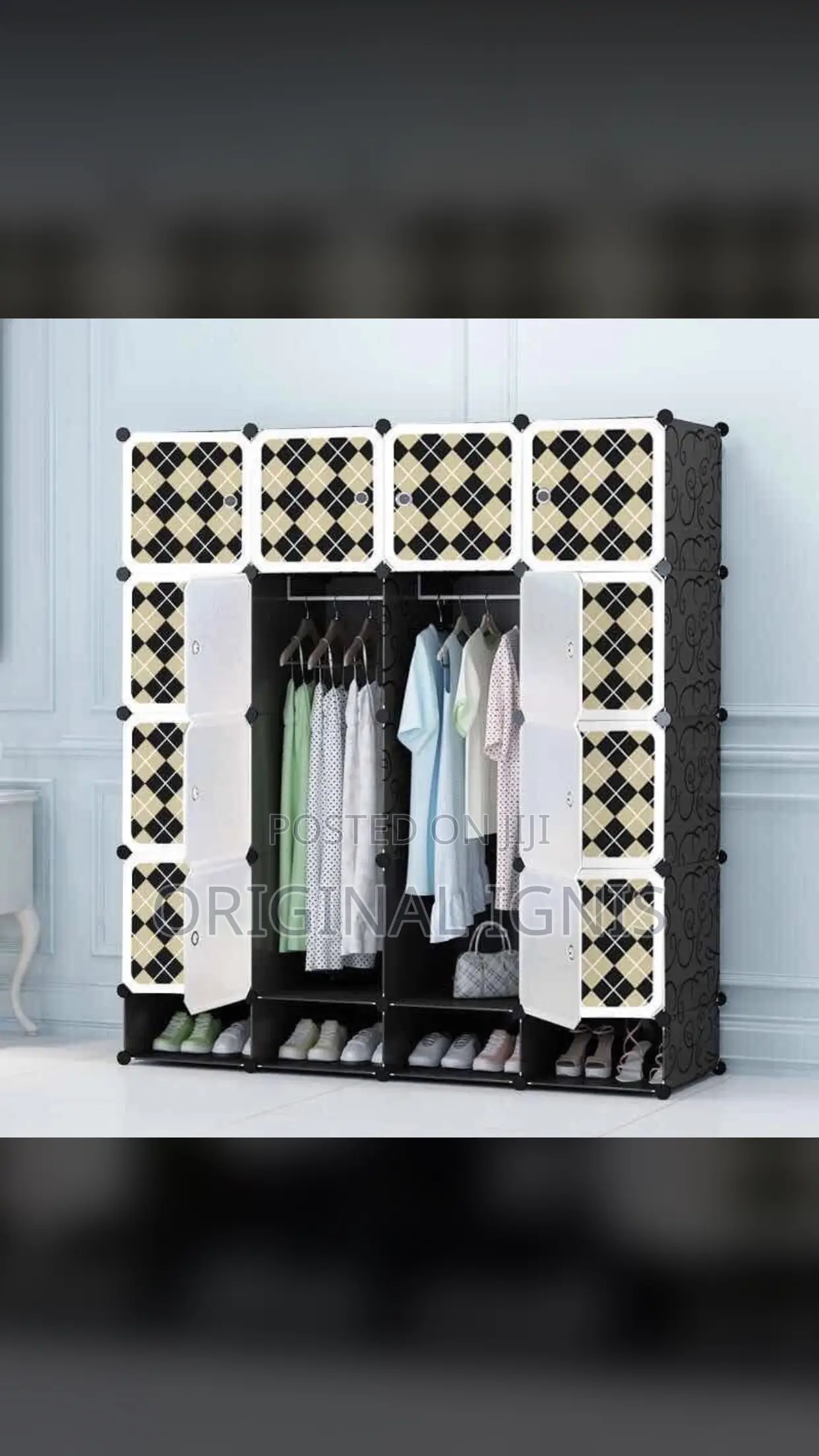 Plastic Wardrobe( 16 Cubes )