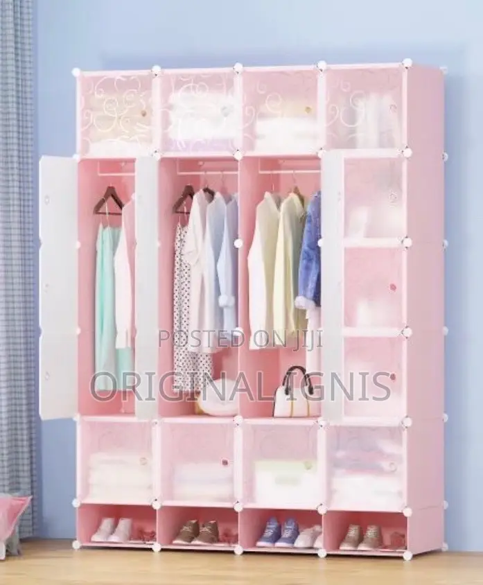 Plastic Wardrobe With Shoe Rack( 20 Cubes )