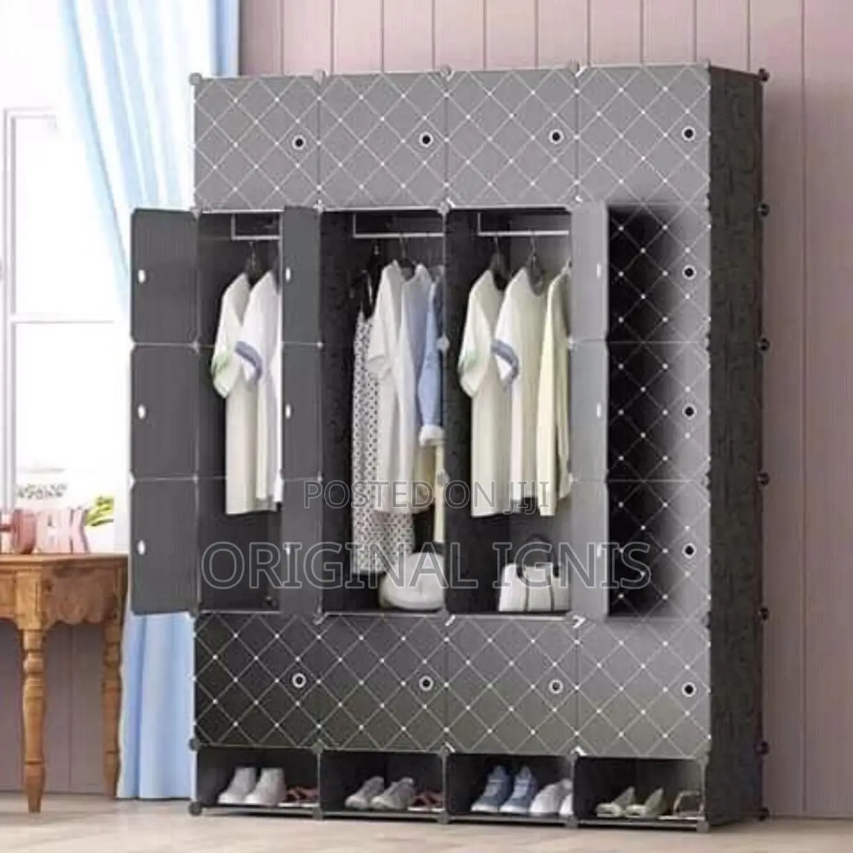 Plastic Wardrobe With Shoe Rack( 20 Cubes )