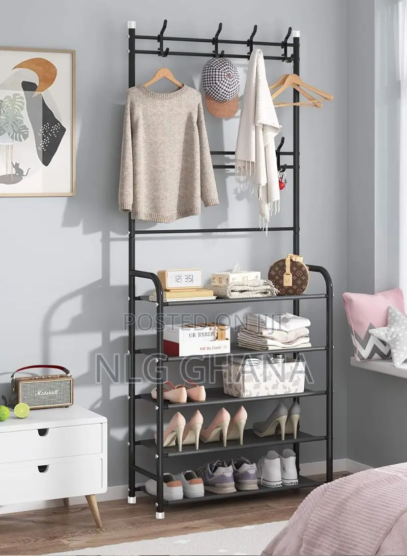 4-Layer Entrance Shoe Rack Sturdy Hall Tree Storage Ghx3649