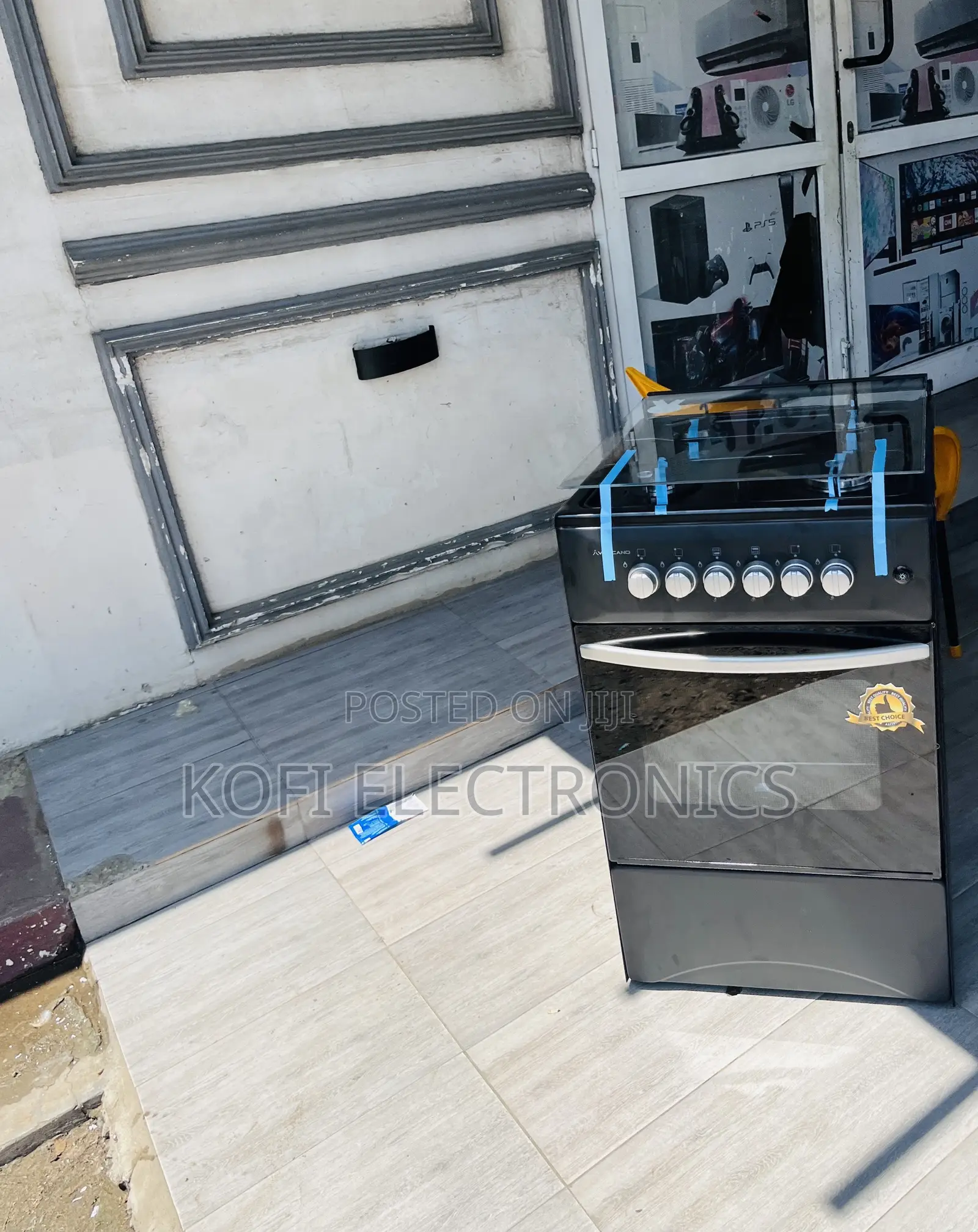 Classic Volcano 50x50 4 Gas Burner With Oven(Black) 