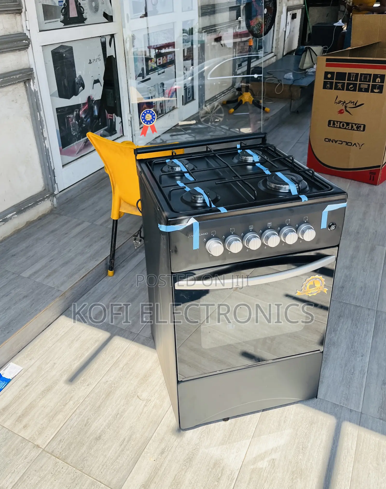 Shop Original Volcano 50x50 4 Gas Burner With Grill(Black).