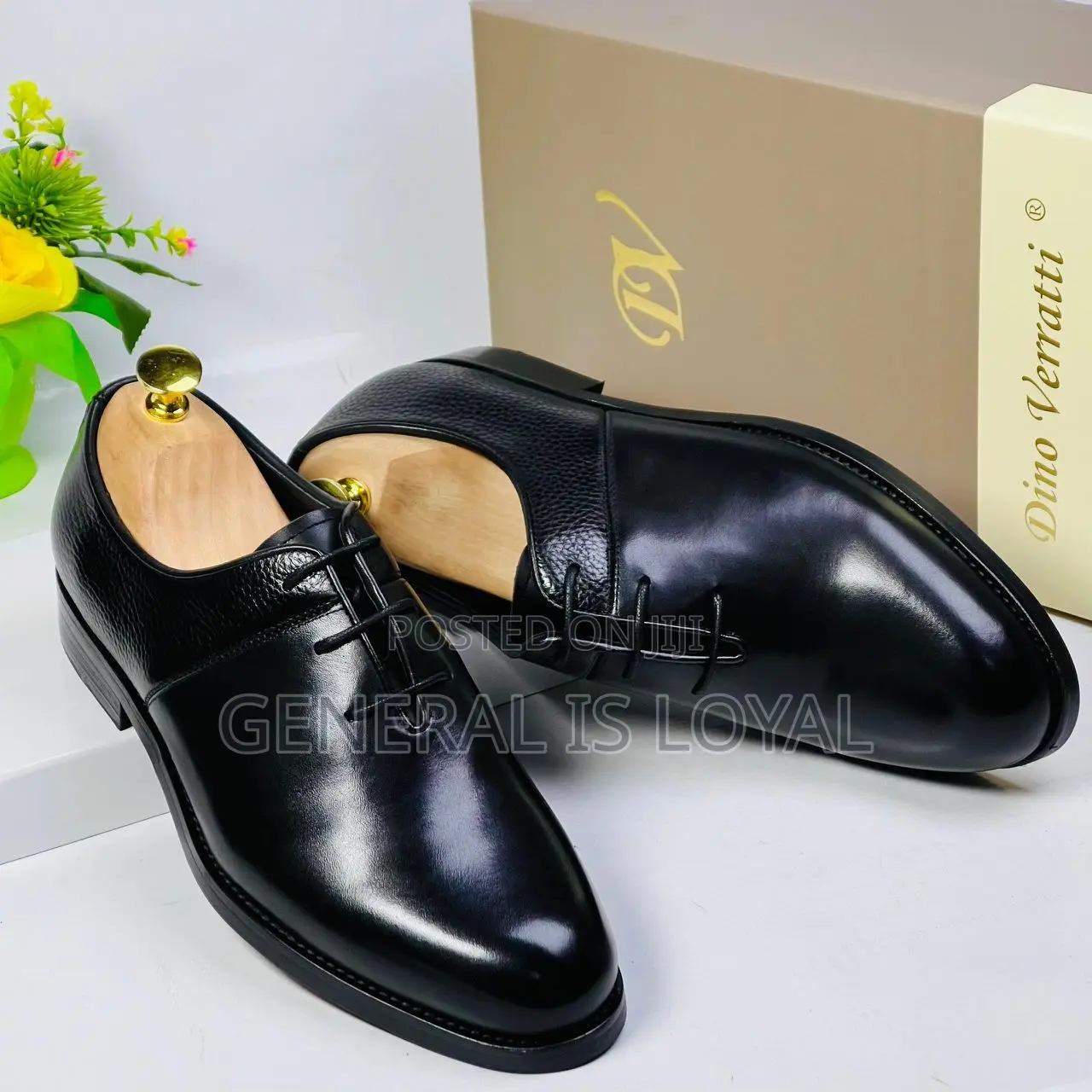 Dino Verratti Black Smooth Leather Men’S Shoe