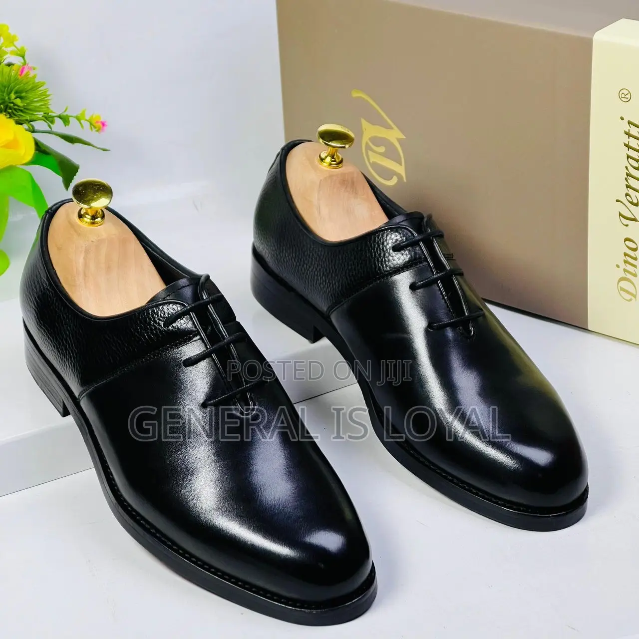 Dino Verratti Black Smooth Leather Men’S Shoe