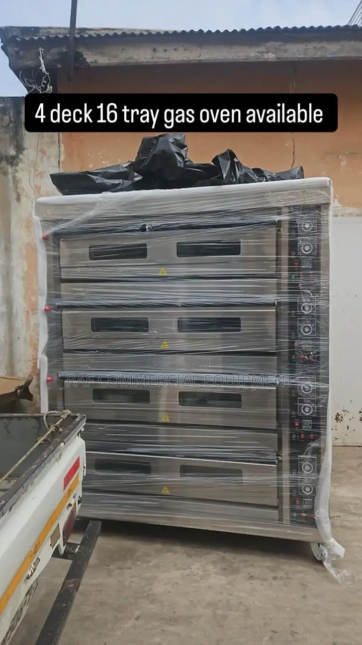 Commercial 4 Deck 16 Tray Gas Baking Oven