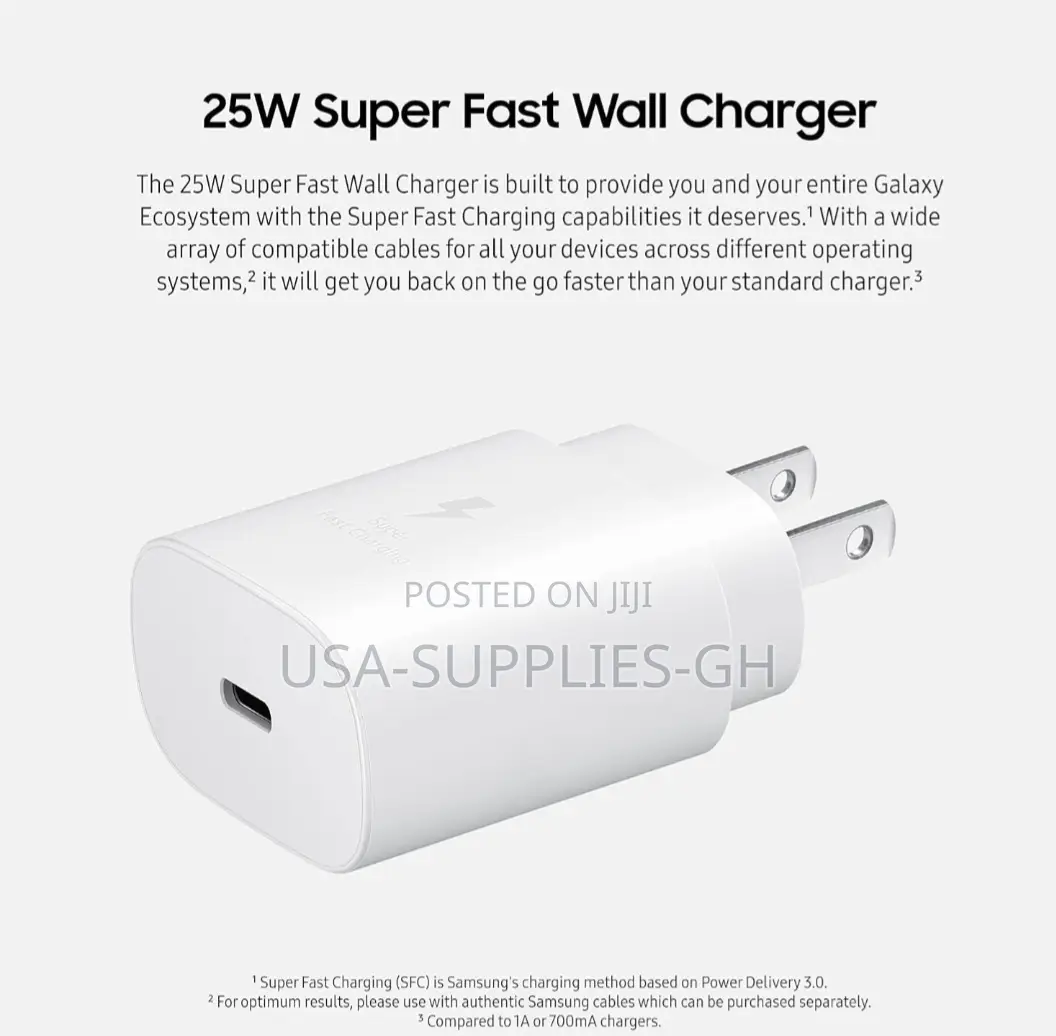 Original Samsung 25w Usb-C Fast Phone Charger From Amazon Usa