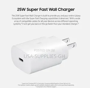 Original Samsung 25w Usb-C Fast Phone Charger From Amazon Usa