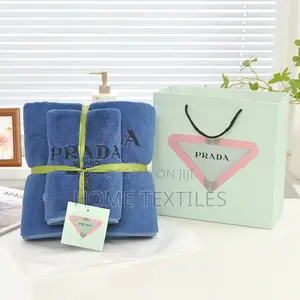 2 Pieces Blue Prada Towels