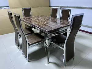 Marble Dinning Table With 6 Chairs