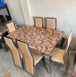 Marble Dinning Table With 6 Chairs