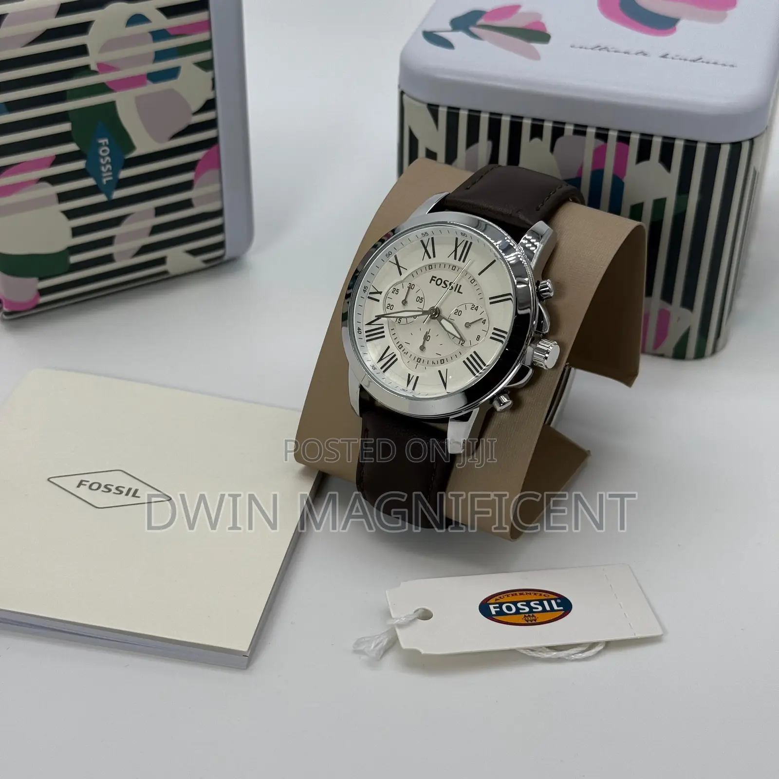Original Fossil Men’S Chronograph Watch – Leather