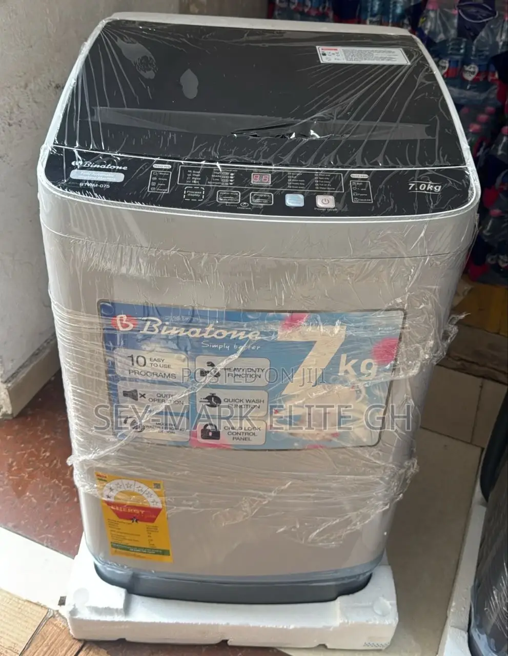 7kg Binatone Fully Automatic Washing Machine