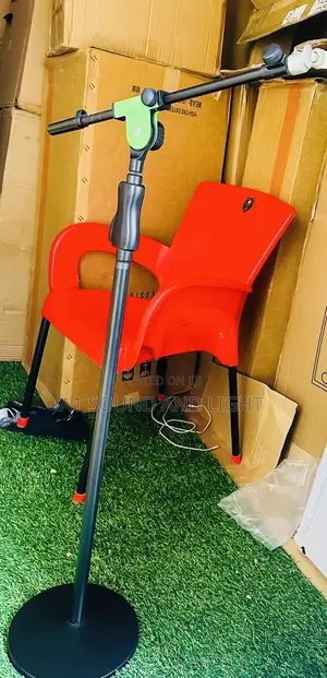 Microphone Stand [ Metal Pivot And Heavy Roundbase ]