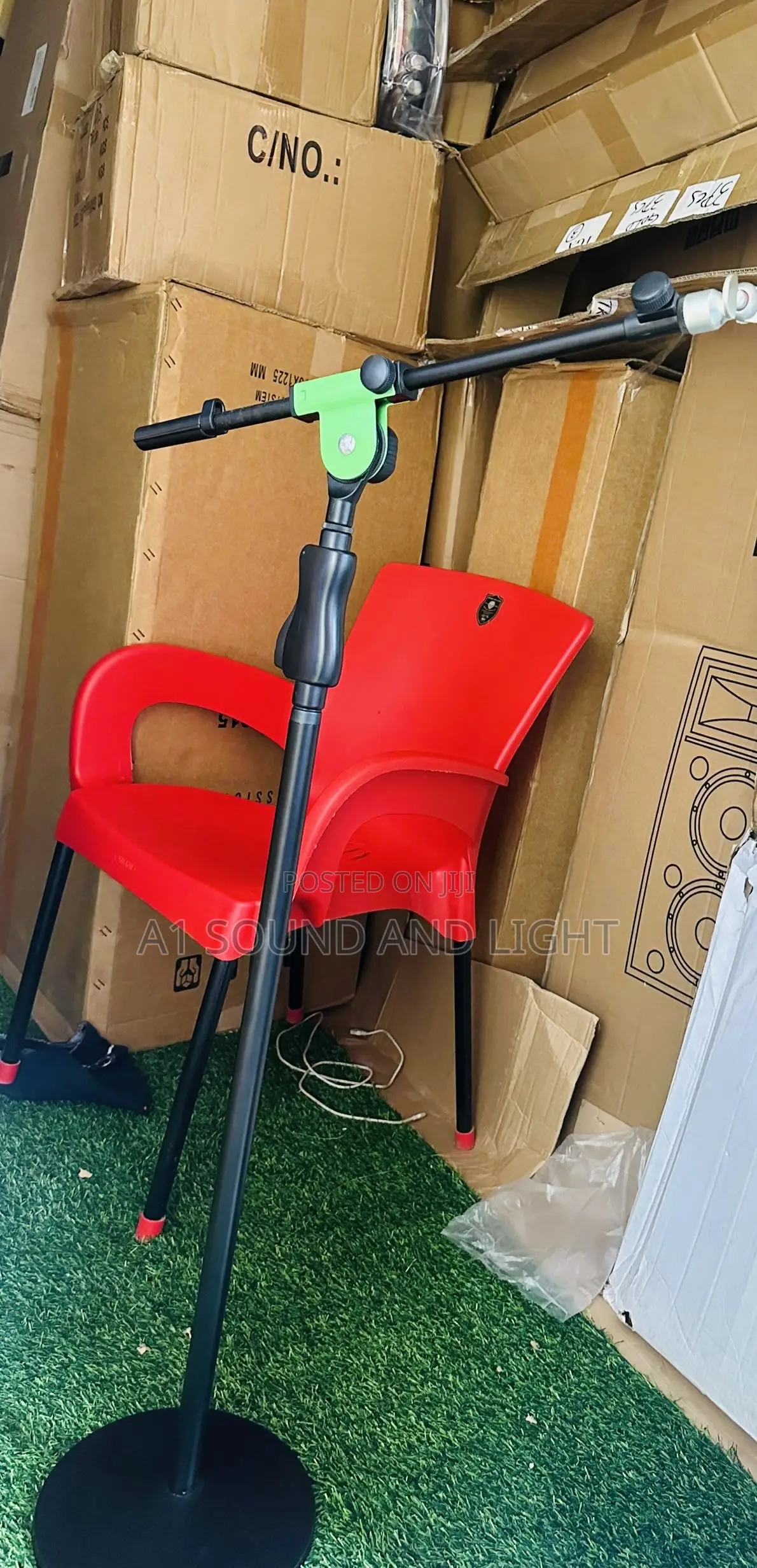 Microphone Stand [ Metal Pivot And Heavy Roundbase ]