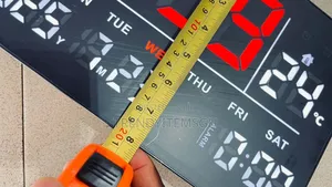 Digital Wall Alarm Clock (Size 8”X12”)