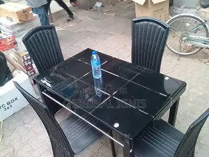 Glass Dinning Table With 4 Chairs