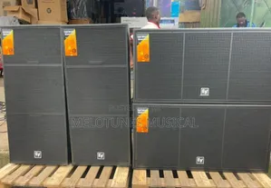 Electro-Voice (Ev) Full Speaker Setup With Amplifiers