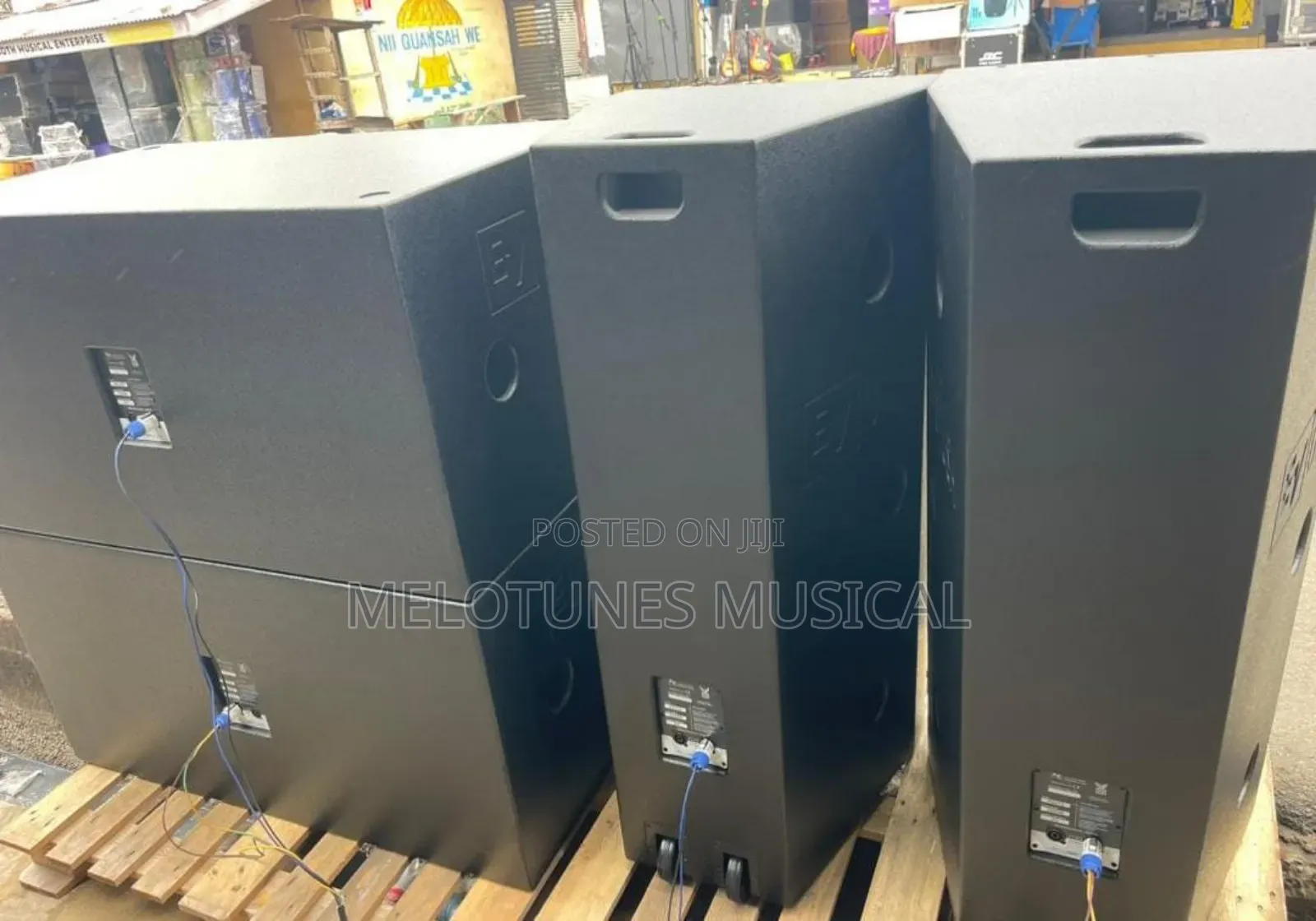 Electro-Voice (Ev) Full Speaker Setup With Amplifiers