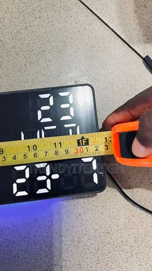 Digital Wall Clock With Remote Control (12.5” X 4.5")