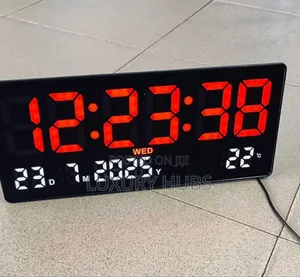 10"×5" Led Display Wall Clock