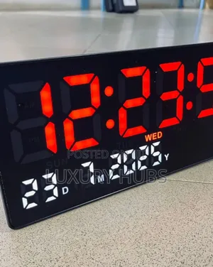 10"×5" Led Display Wall Clock