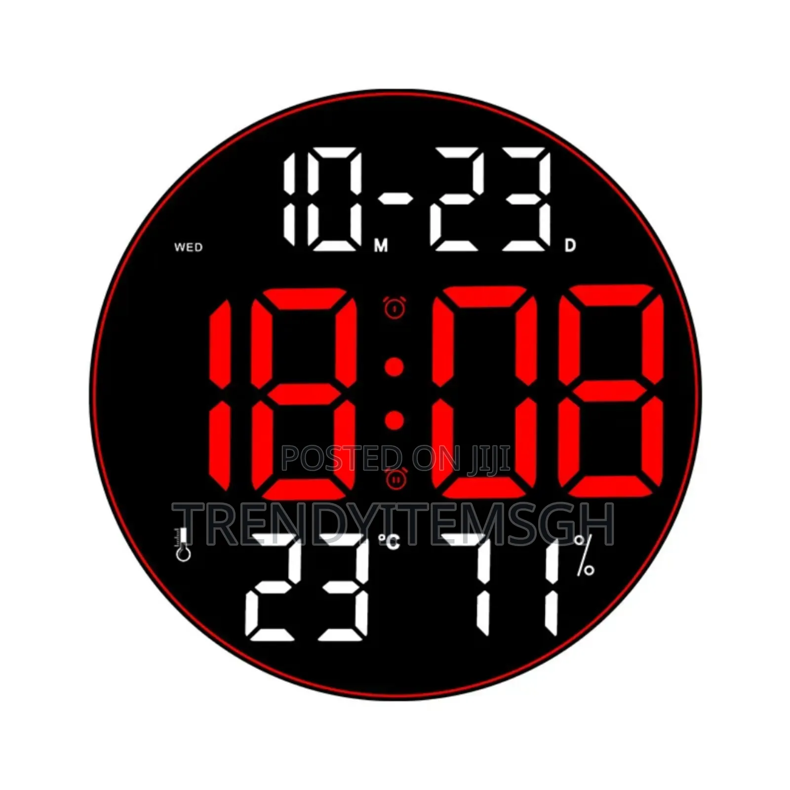 Multifunctional Digital Wall Clock With Remote (10inches)