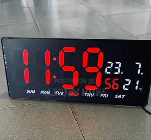 Large Led Digital Wall Mounted Clock